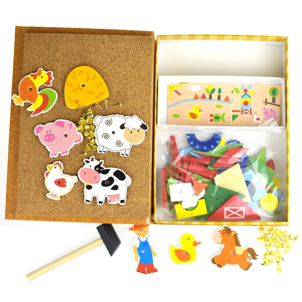 Kids Build Your Own Farm In Bookcase