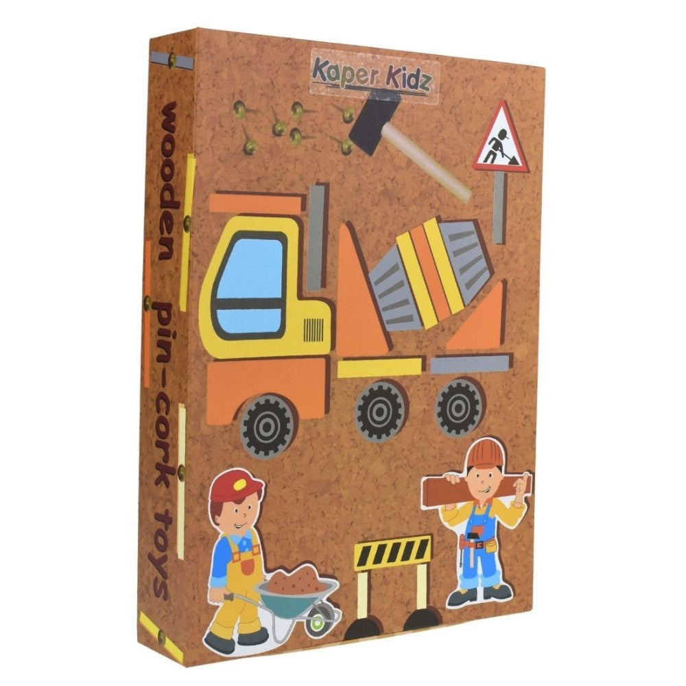 Kids Build Your Own Wooden Truck Toy In Bookcase