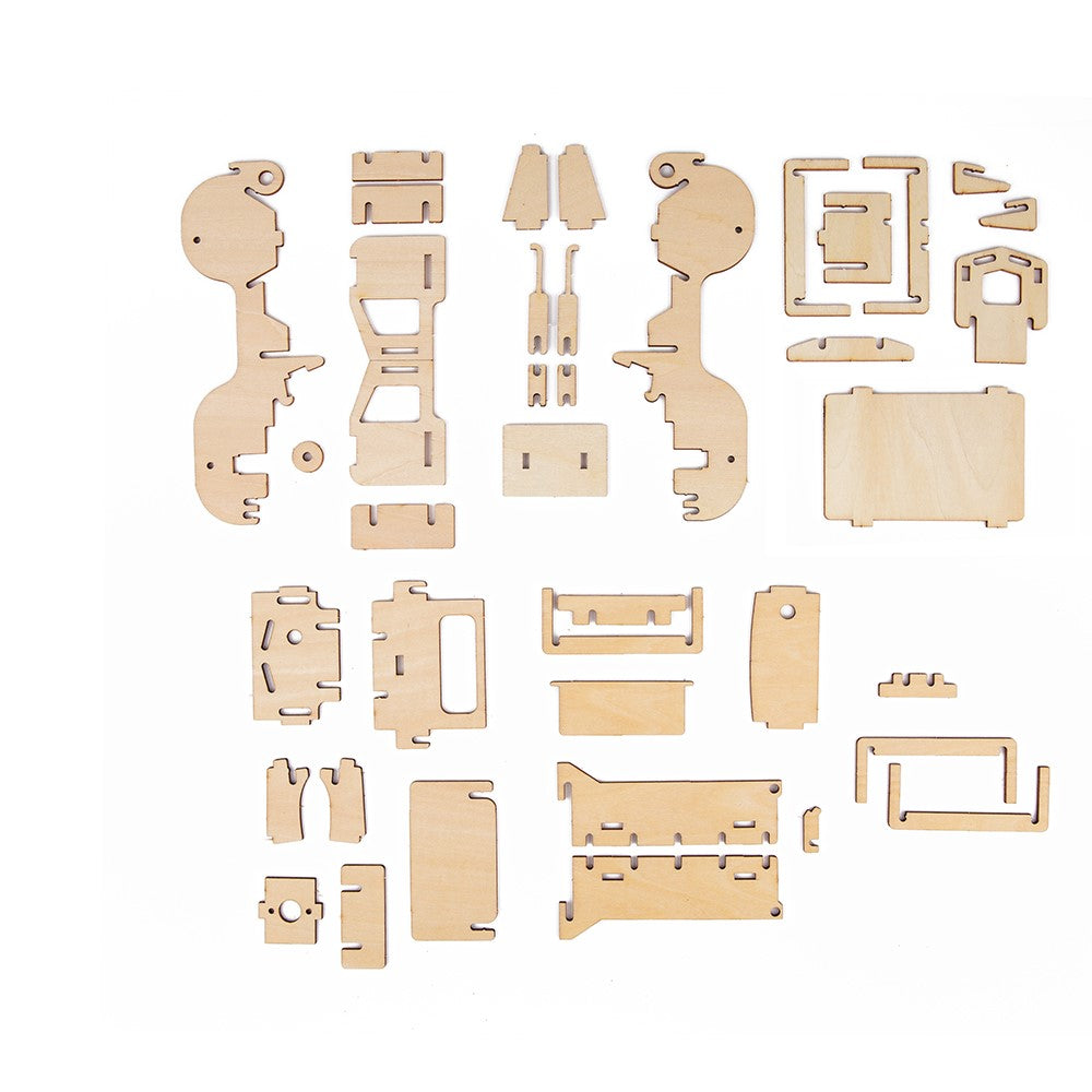 Kids DIY Solar Powered Wooden Truck Kit