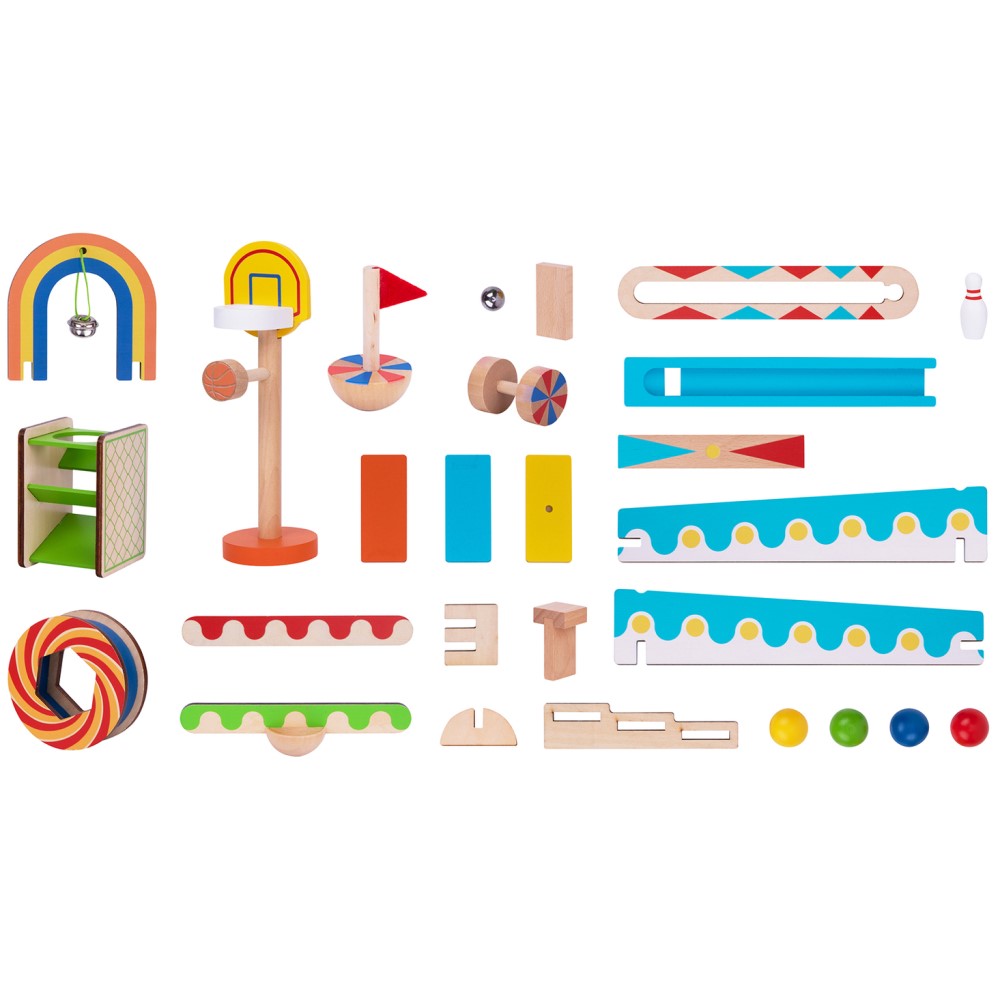 Kids Domino Run Building Playset