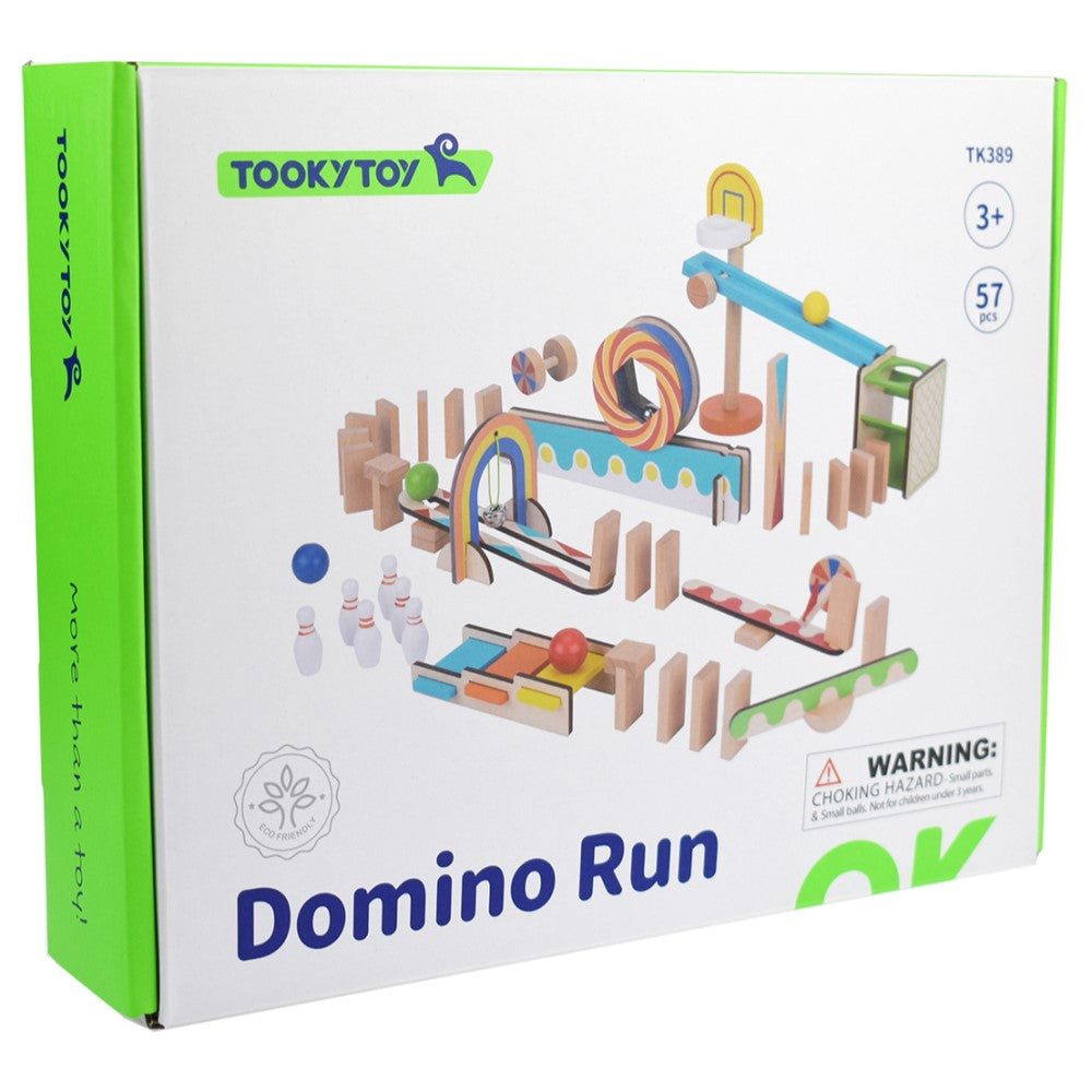 Kids Domino Run Building Playset
