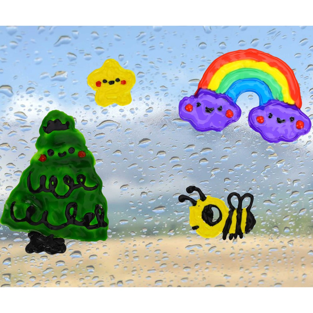 Kids Glass Window Cling Art Kit