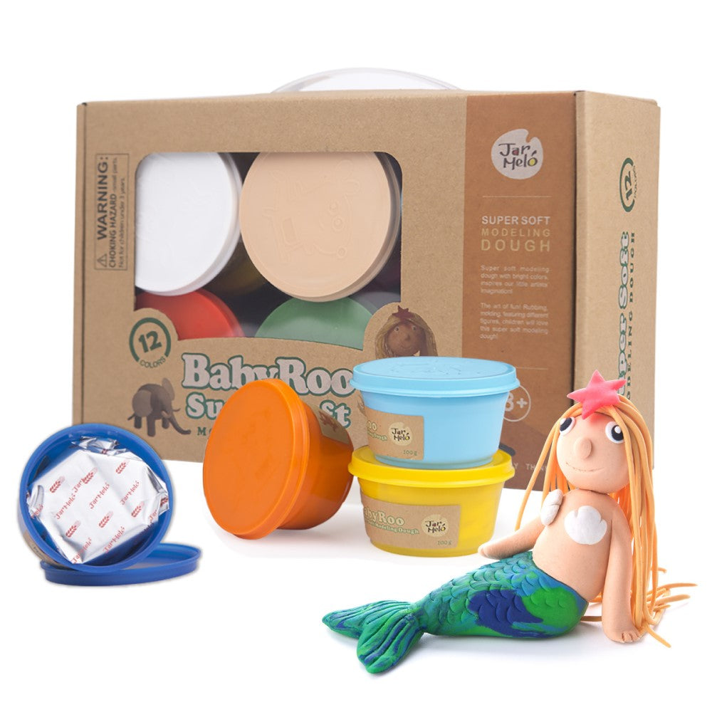 Kids Modelling Dough Set - 12 Colours