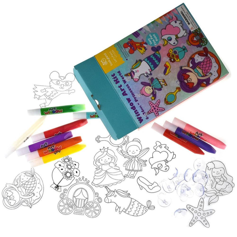 Kids Stained Glass Window Art Kit - Princess World