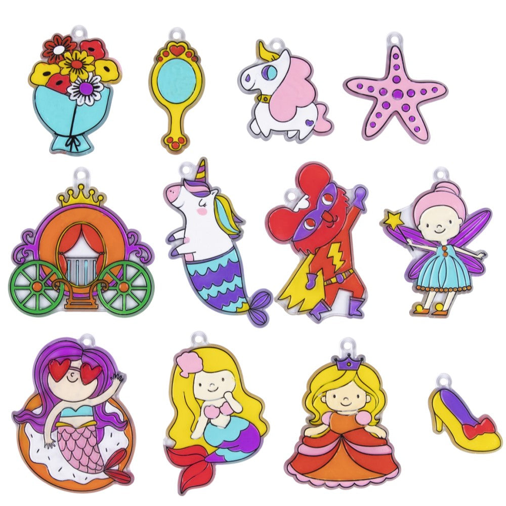 Kids Stained Glass Window Art Kit - Princess World
