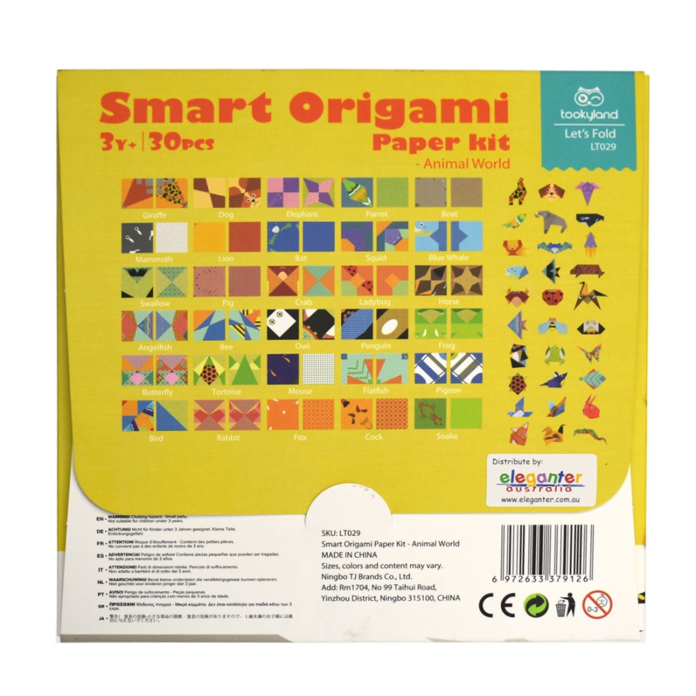 Origami Paper Craft Kit - 30 Animals