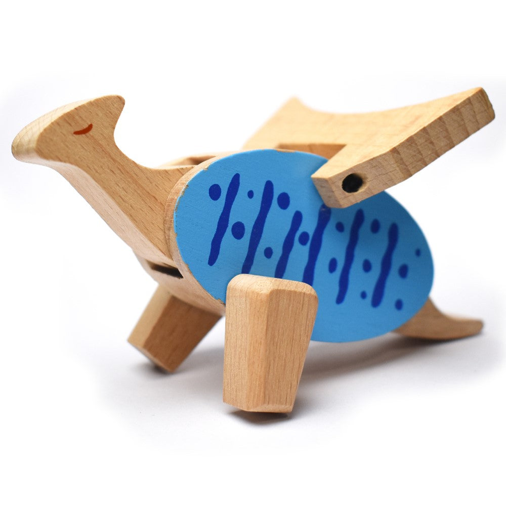Poseable Wooden Dinosaurs Set of 6