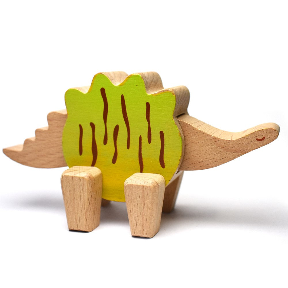 Poseable Wooden Dinosaurs Set of 6