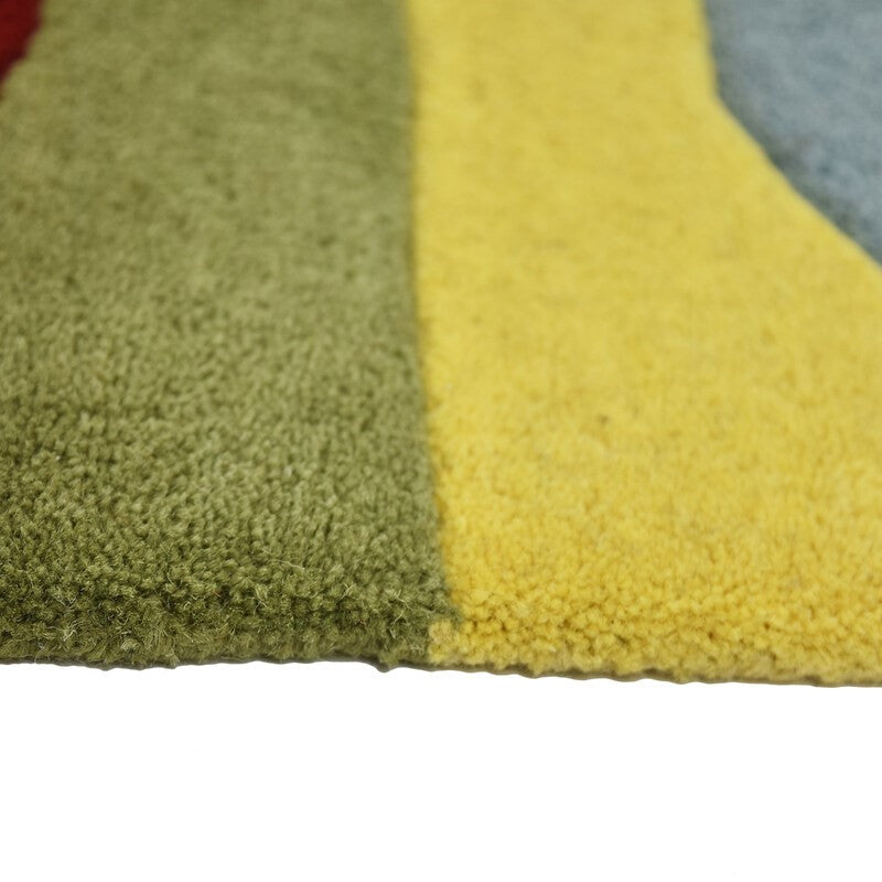 Round & Square Kids Woolen Rug