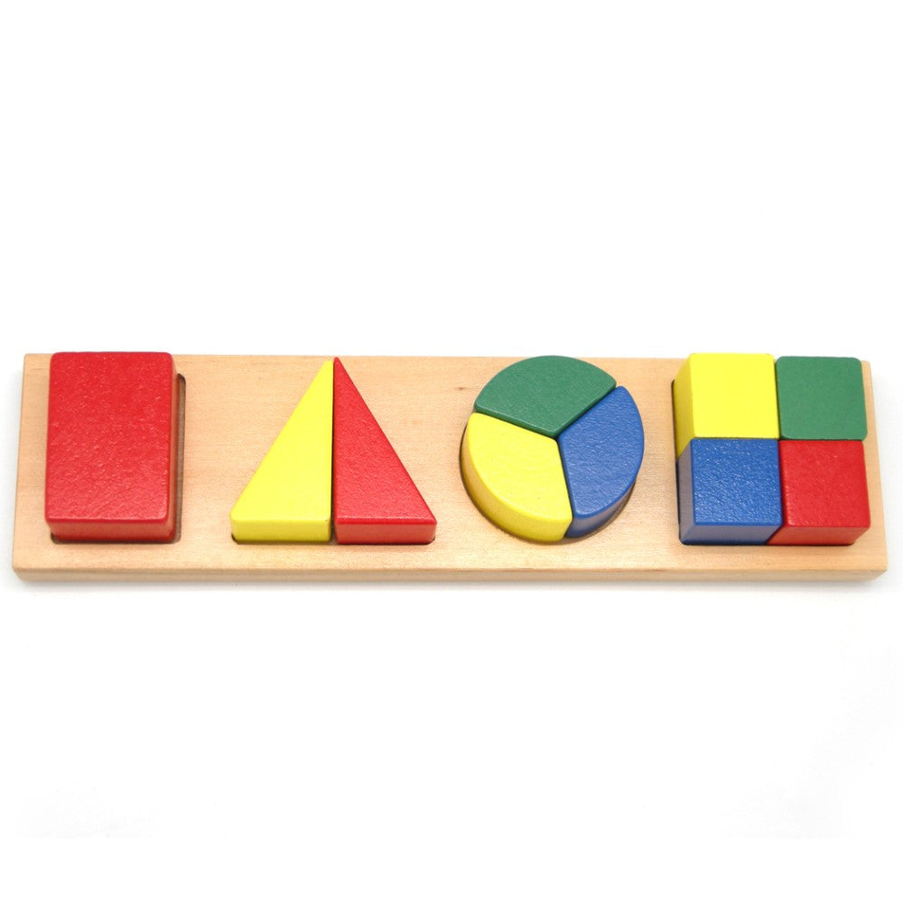 Toddlers Math Fractions Learning Puzzle Block