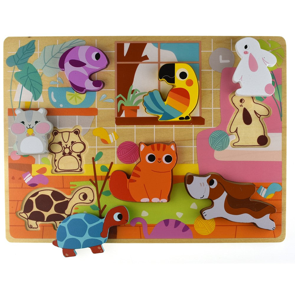 Toddlers Shape Sorter & Matching Puzzle Game - Pet