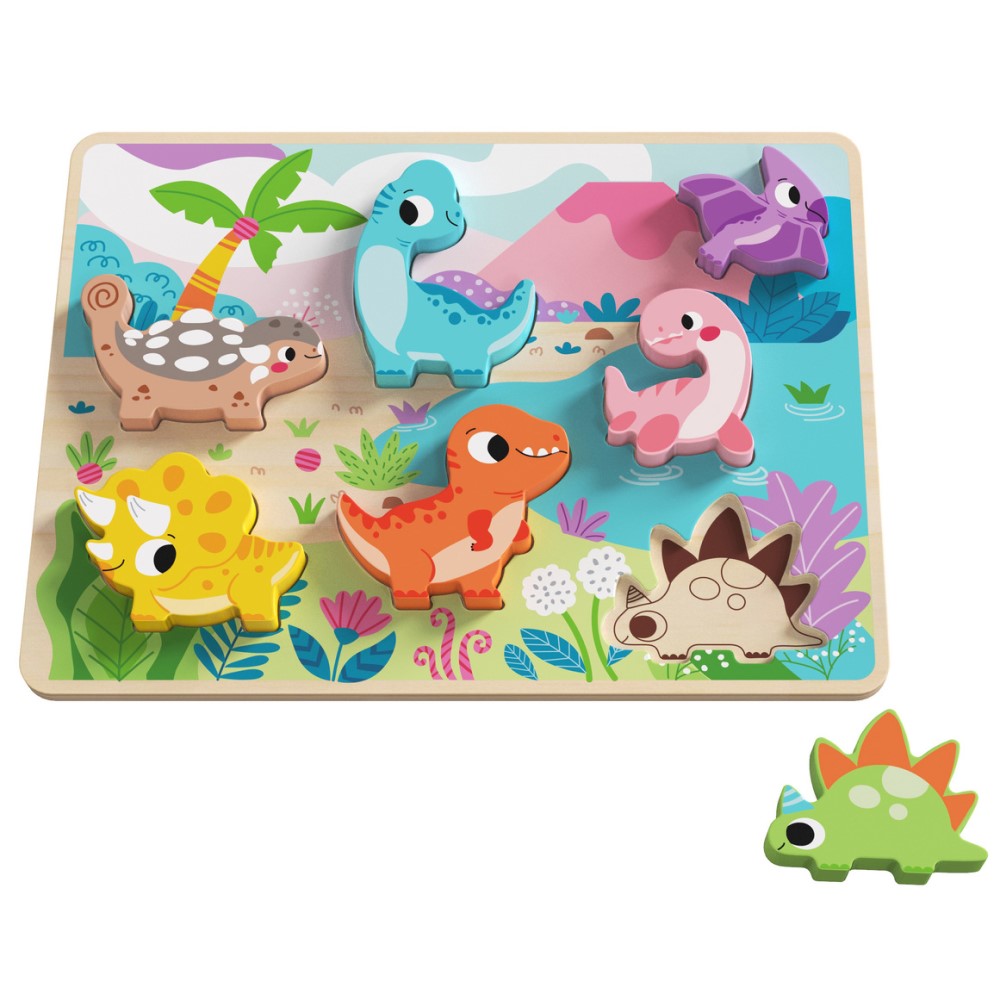 Toddlers Shape Sorter & Matching Puzzle Game - Dinosaur