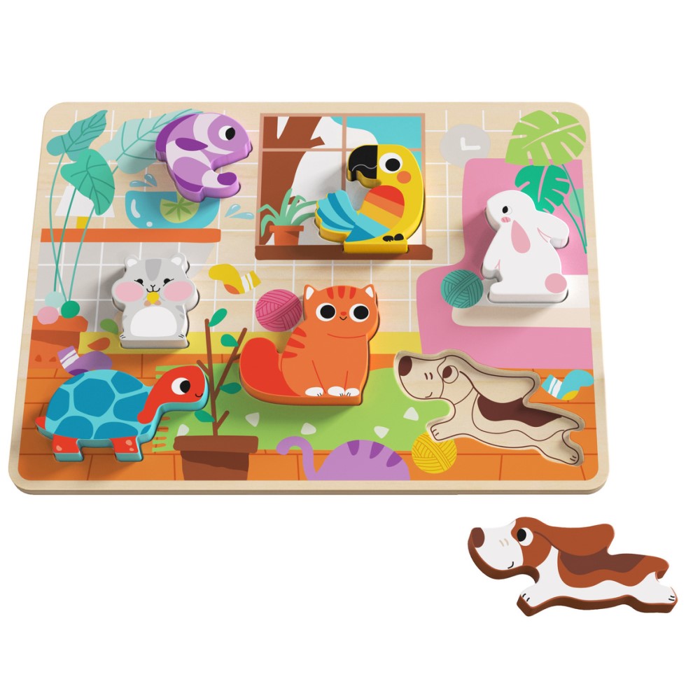 Toddlers Shape Sorter & Matching Puzzle Game - Pet