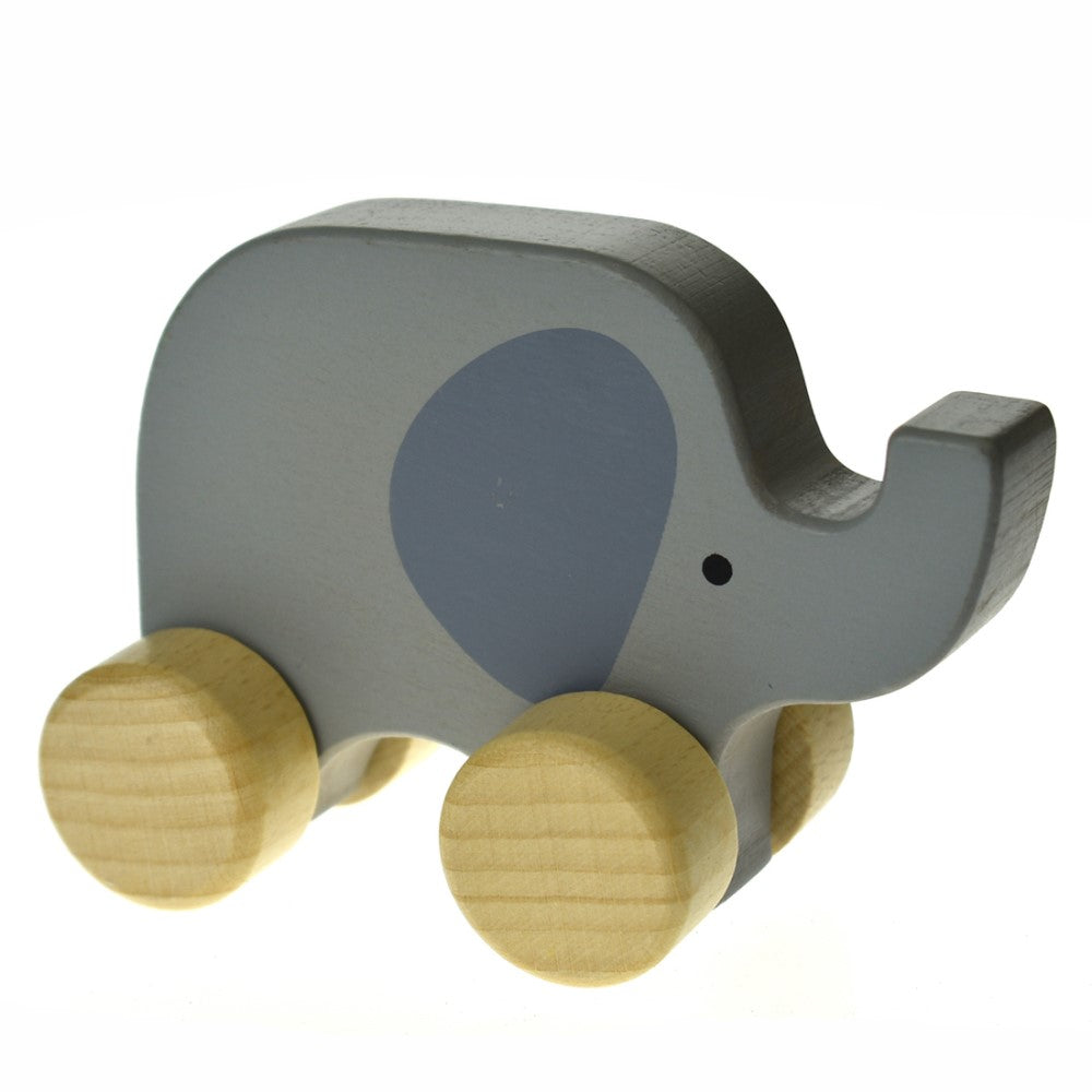 Wooden Elephant Push & Pull Toy