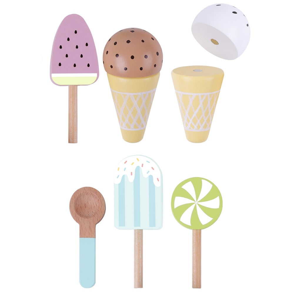 Wooden Ice Cream Kids Playset