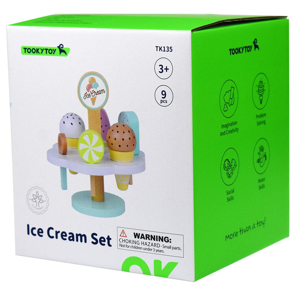 Wooden Ice Cream Kids Playset