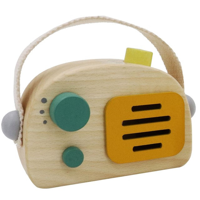 Wooden Radio Music Box Toy - Green