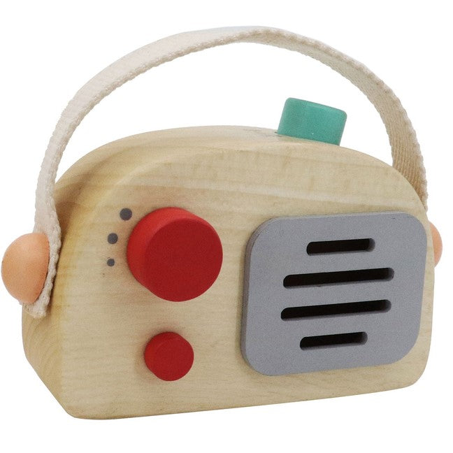 Wooden Radio Music Box Toy - Red
