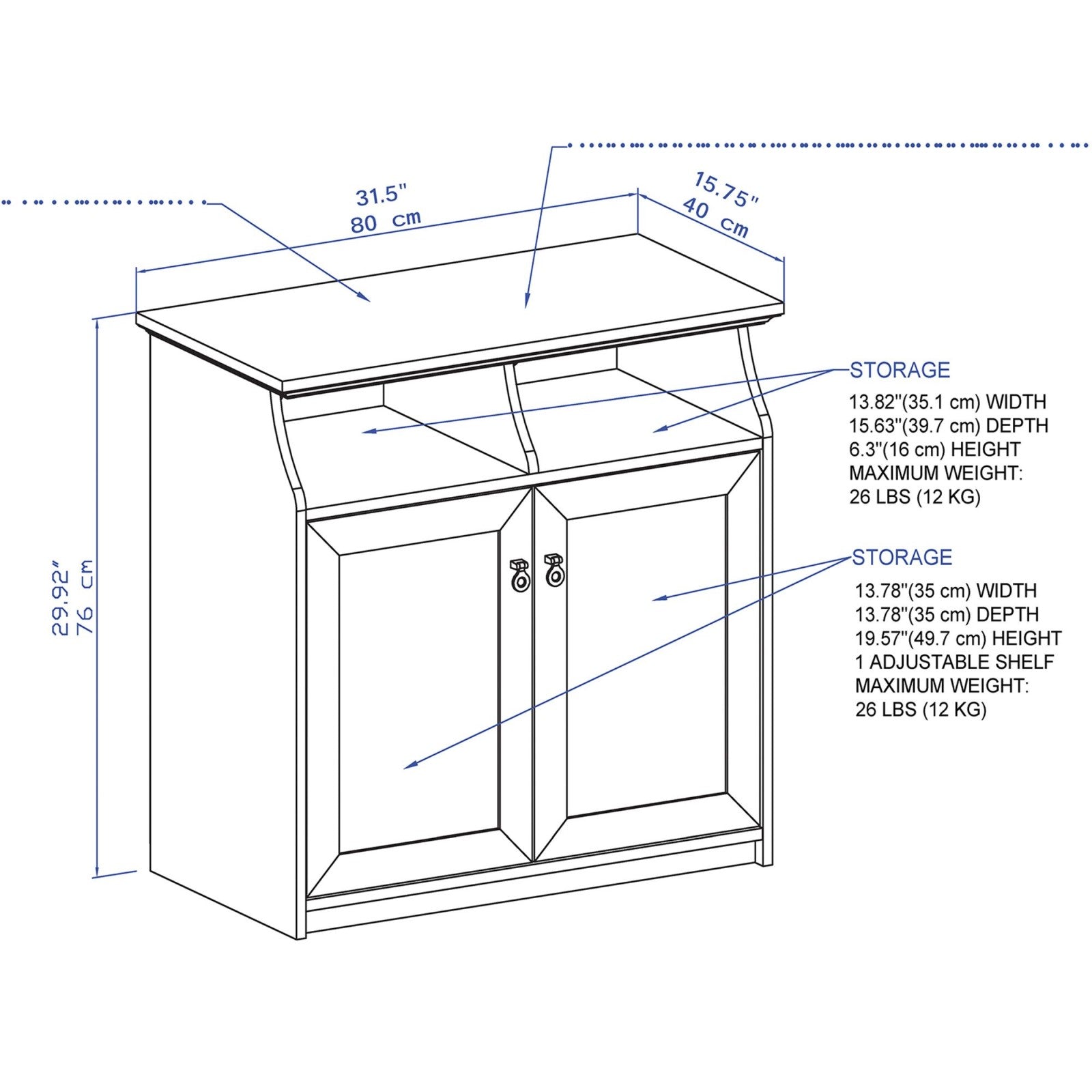 2-Door Cabinet for Neat Organization