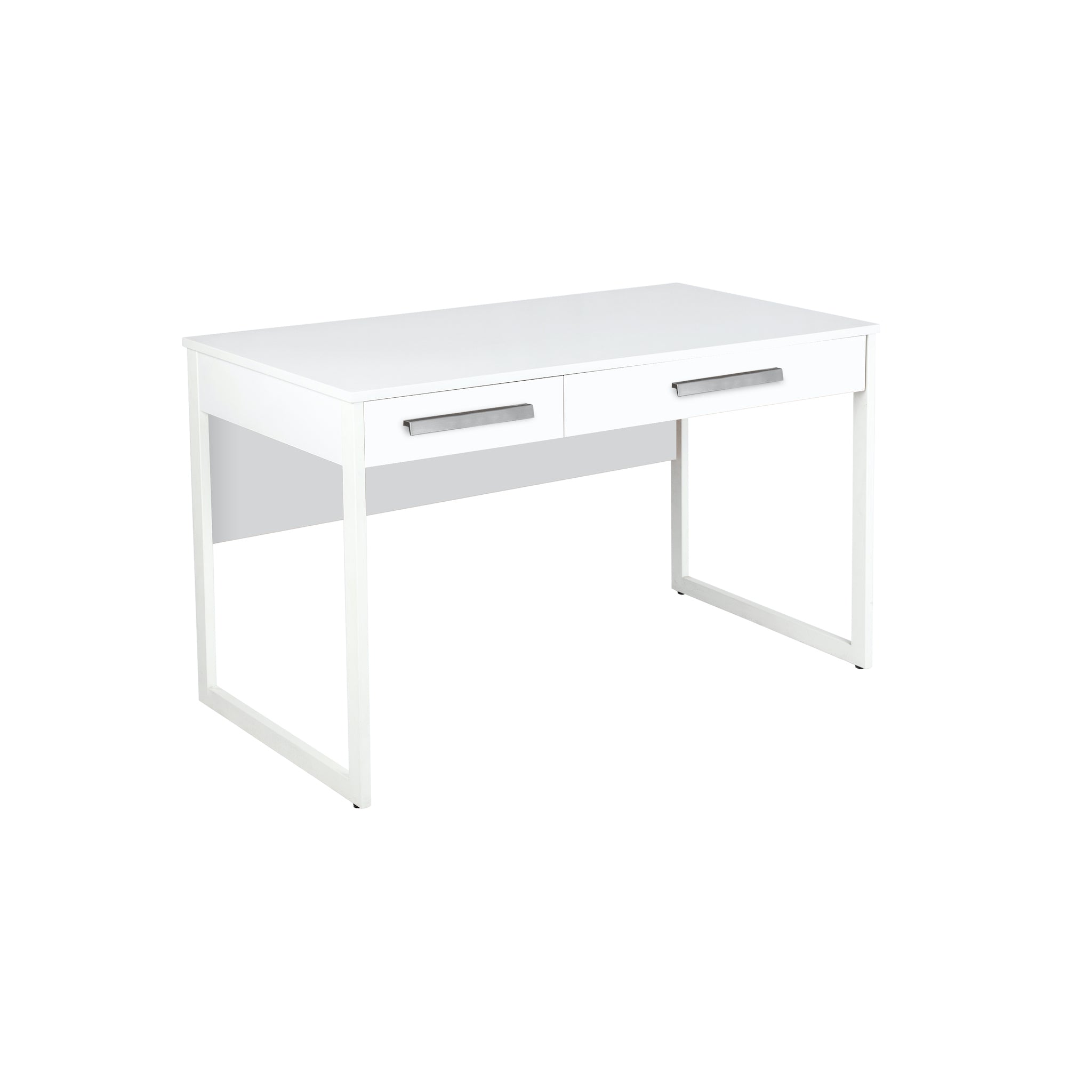 2-Drawer Study Desk for Practical Use - White