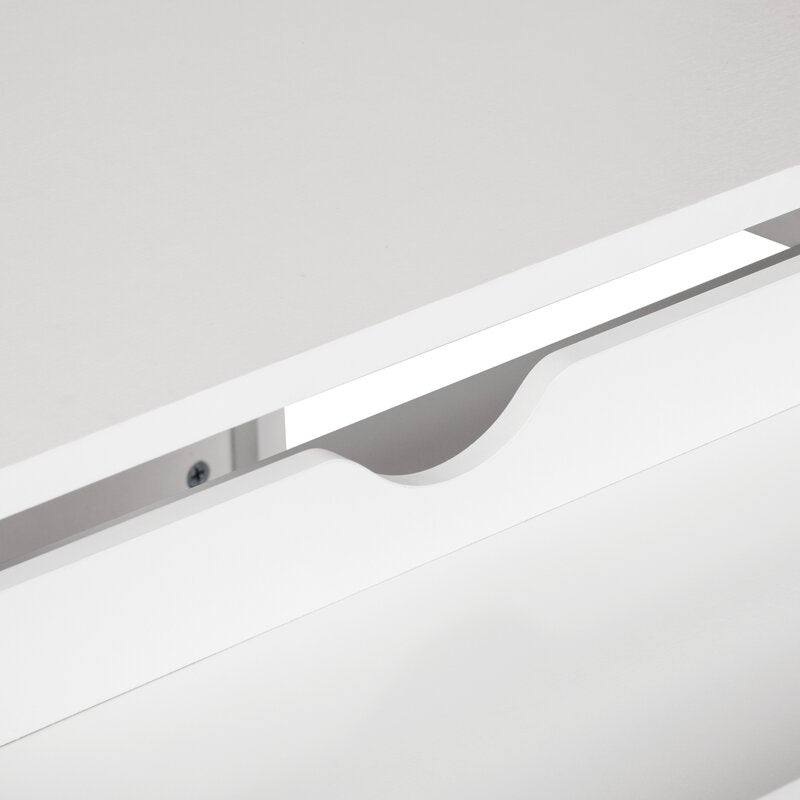 2-Drawer Study Desk for Practical Use - White