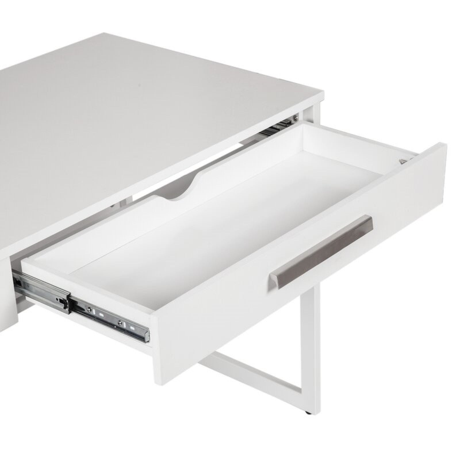 2-Drawer Study Desk for Practical Use - White