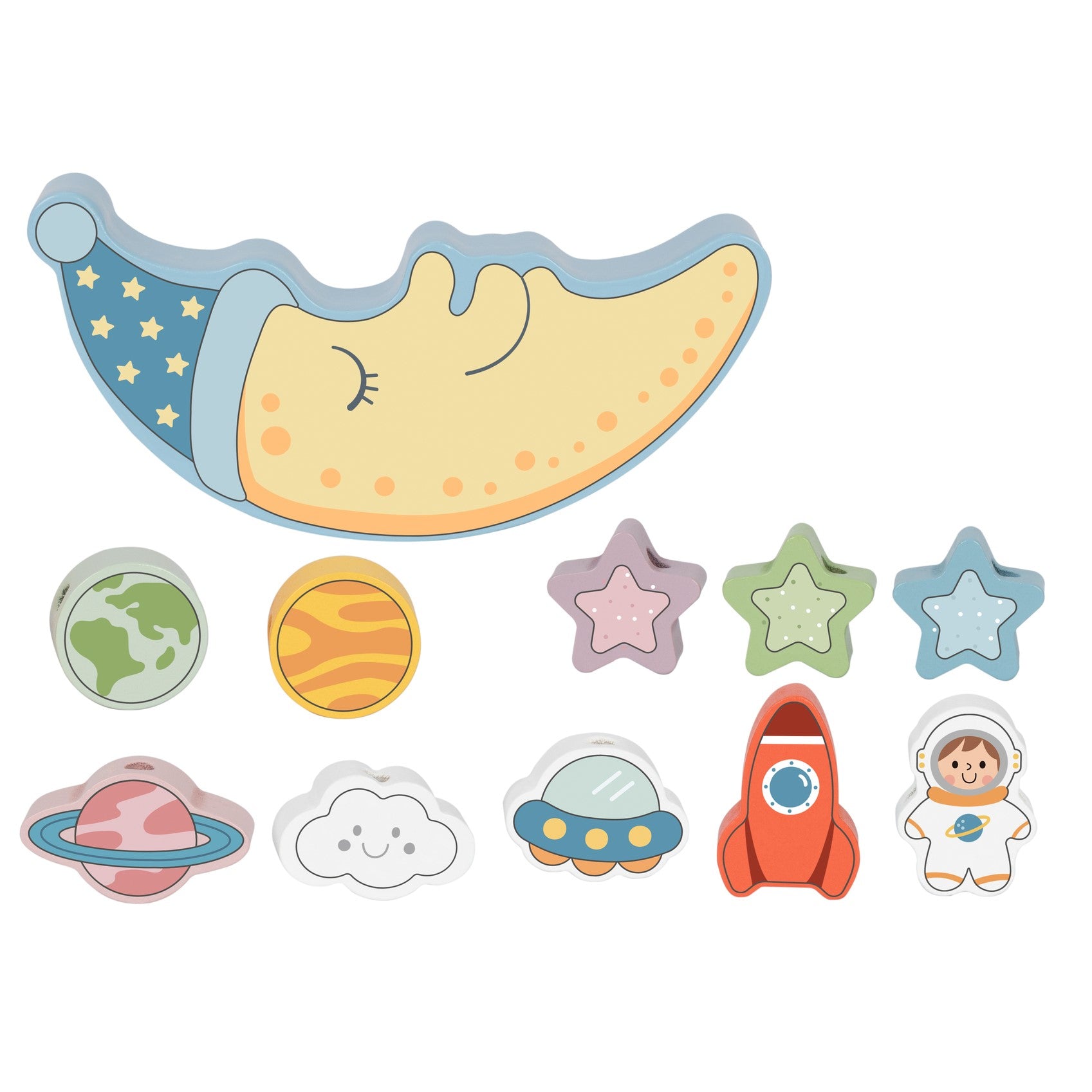 2-in-1 Space Balance & Lacing Activity Set