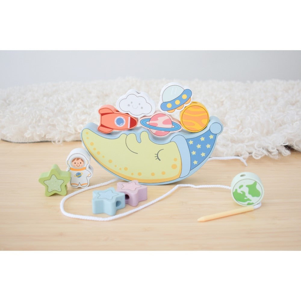 2-in-1 Space Balance & Lacing Activity Set