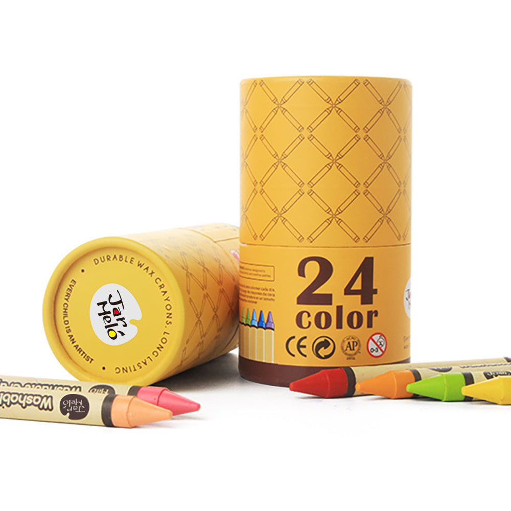 24 Colours Washable Crayons