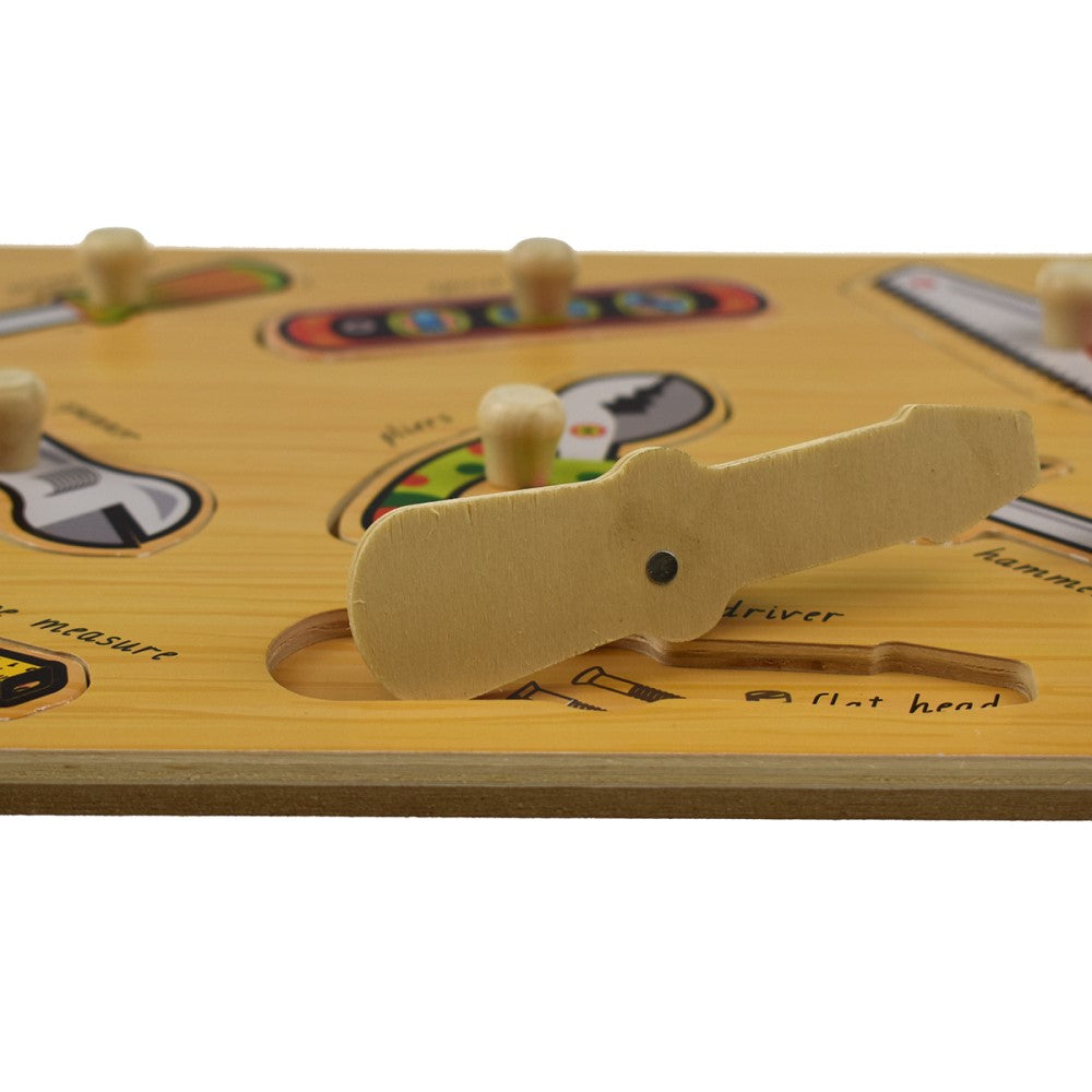 2 IN 1 Tools Peg Puzzle & Shape Sorter