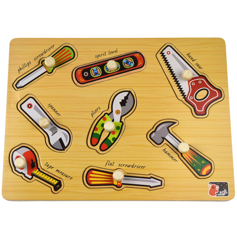 2 IN 1 Tools Peg Puzzle & Shape Sorter