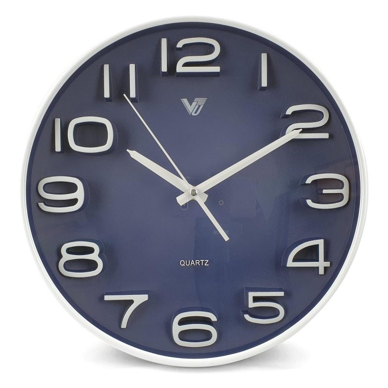 3D Digital Modern Wall Clock 30cms - Available in 3 Colors
