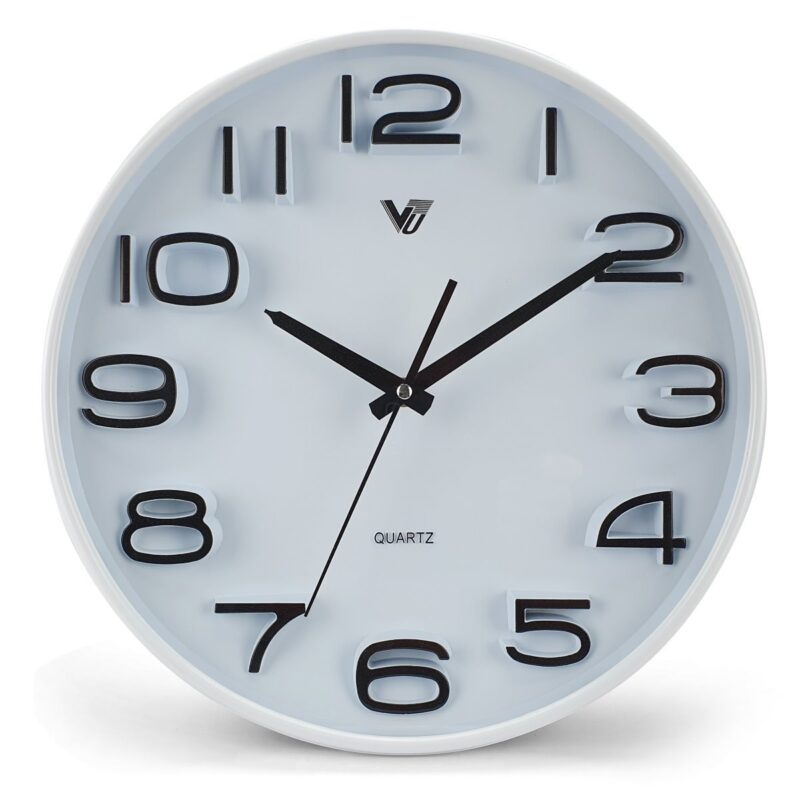 3D Digital Modern Wall Clock 30cms - Available in 3 Colors