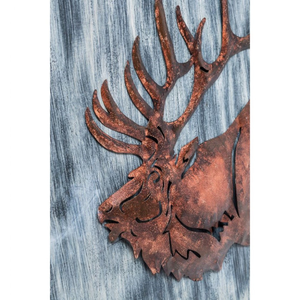 3D Reindeer Wooden Elegance Wall Art