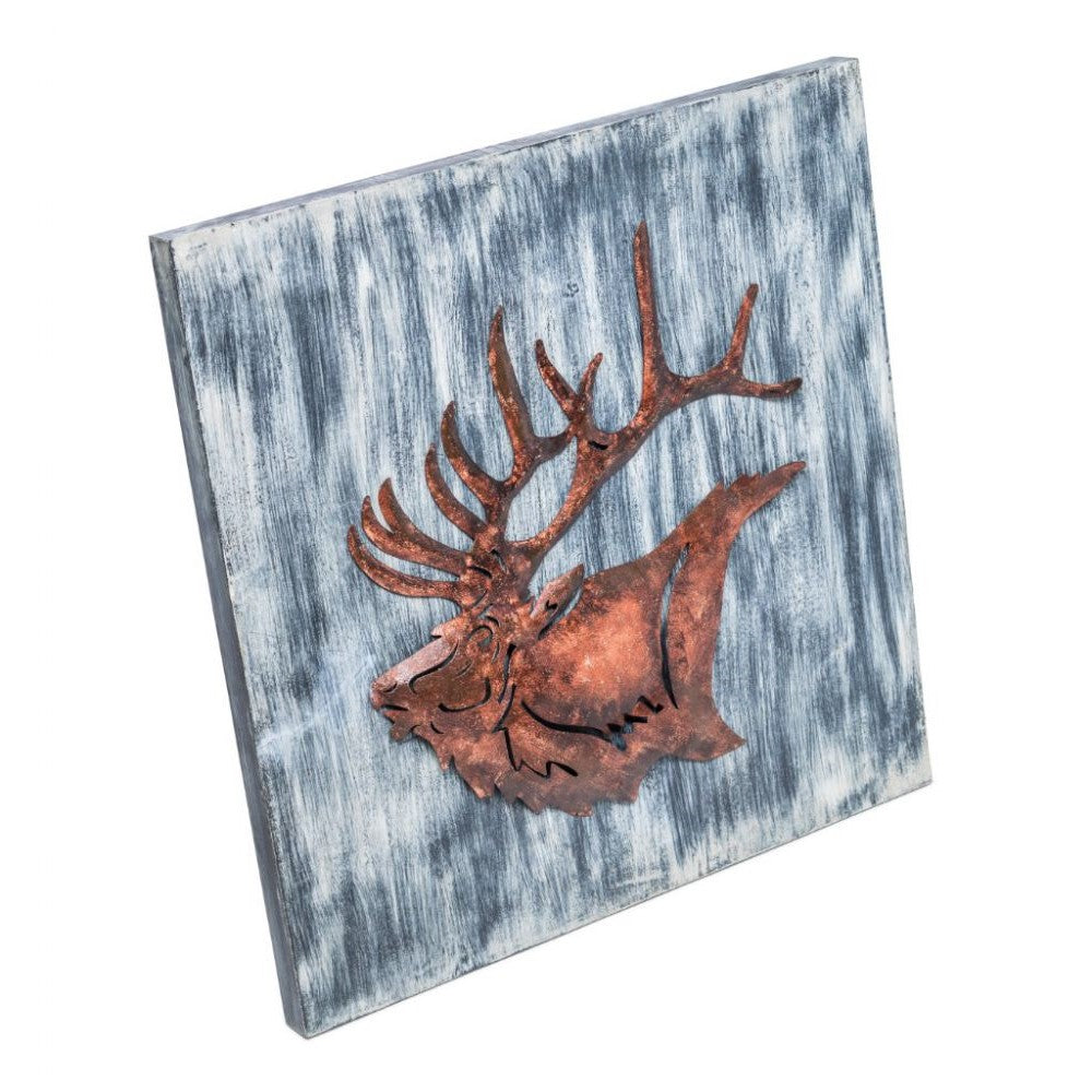 3D Reindeer Wooden Elegance Wall Art