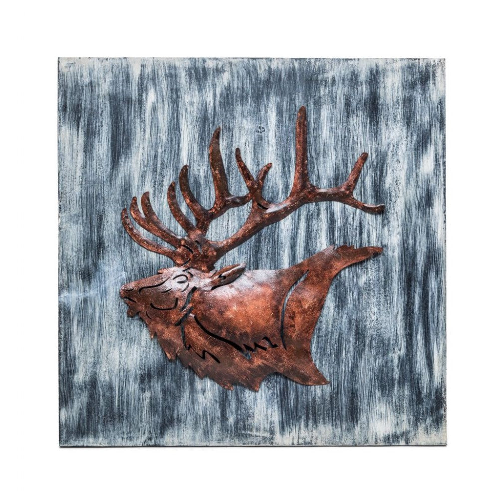 3D Reindeer Wooden Elegance Wall Art