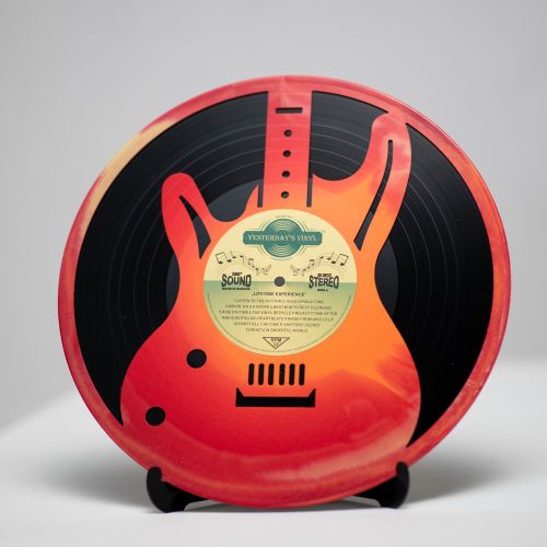 3D Vinyl Decoration Guitar (Assorted Colors) - Cannot Be Chosen