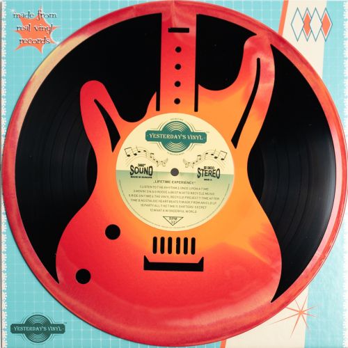 3D Vinyl Decoration Guitar (Assorted Colors) - Cannot Be Chosen
