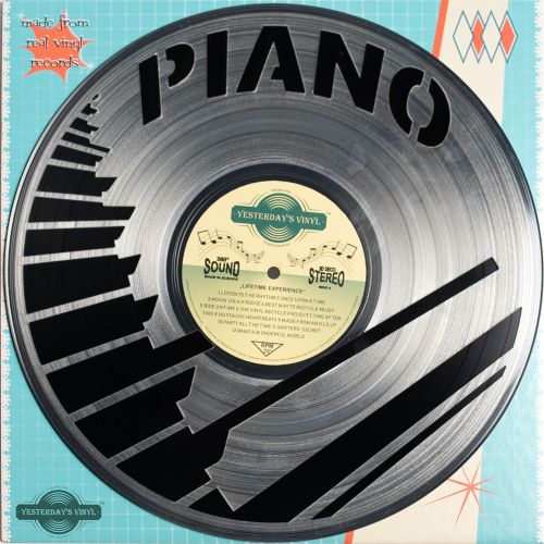 3D Vinyl Decoration Piano - Colors Selected at Random