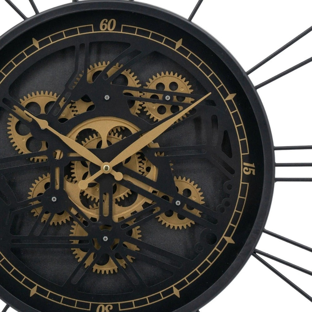 3D Traveler Wall Clock with Moving Gears