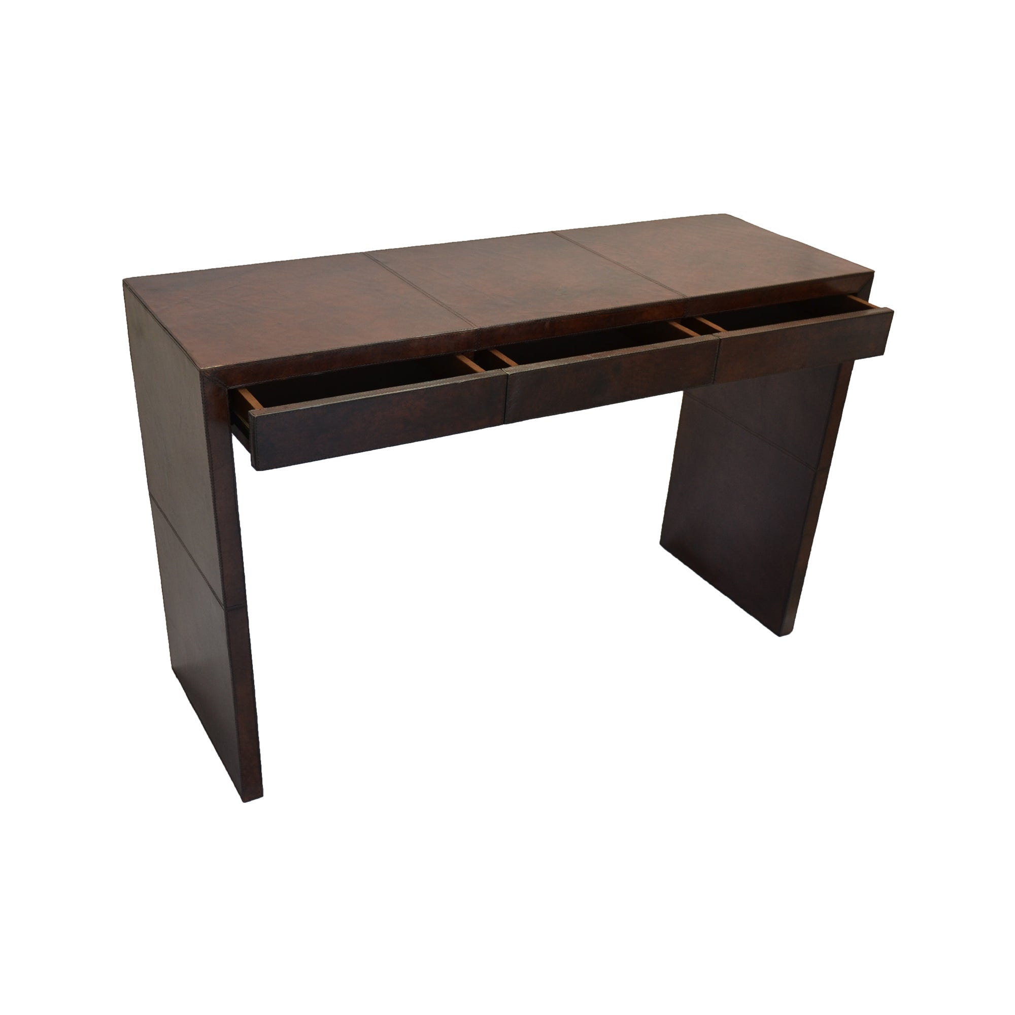 3 Drawers Leather Console Table (Available in 3 Colors)
