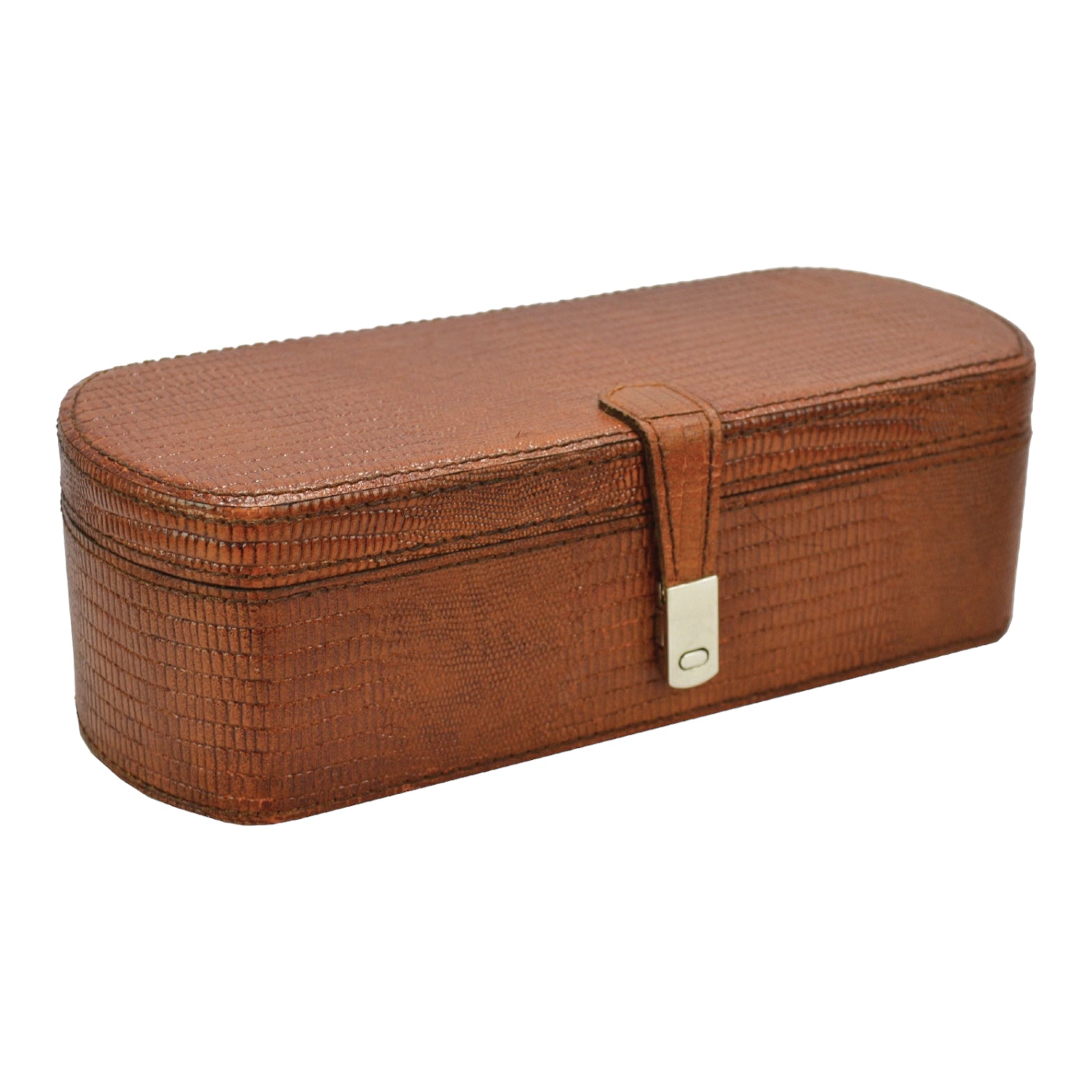 3 Slot Leather Emboss Print Watch Holder (Available In 3 Colors)