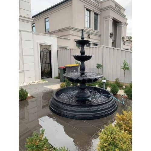 3 Tier Self Contained Garden Fountain (Available in 3 Colors)