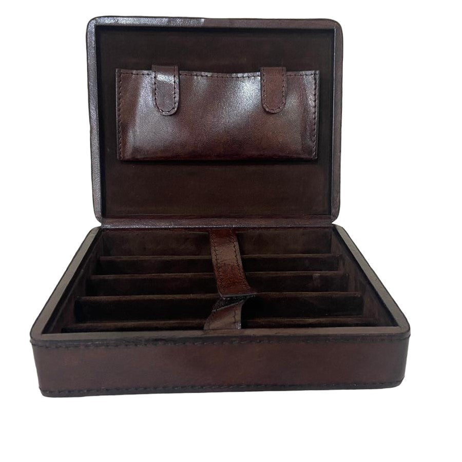 Elegant 4 Cigars Leather Box (Available in 2 Colors)
