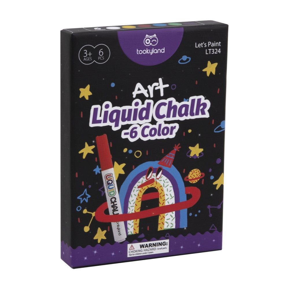 6 Color Glo Liquid Chalks