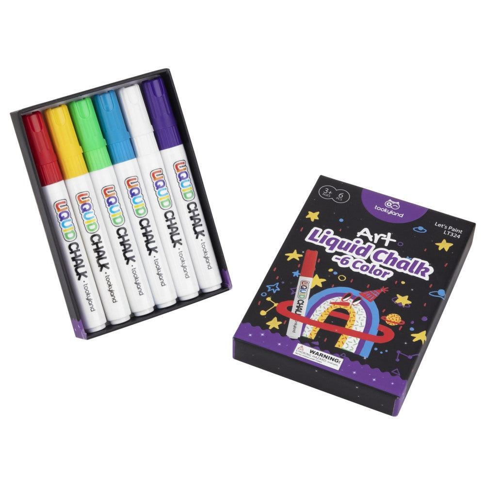 6 Color Glo Liquid Chalks