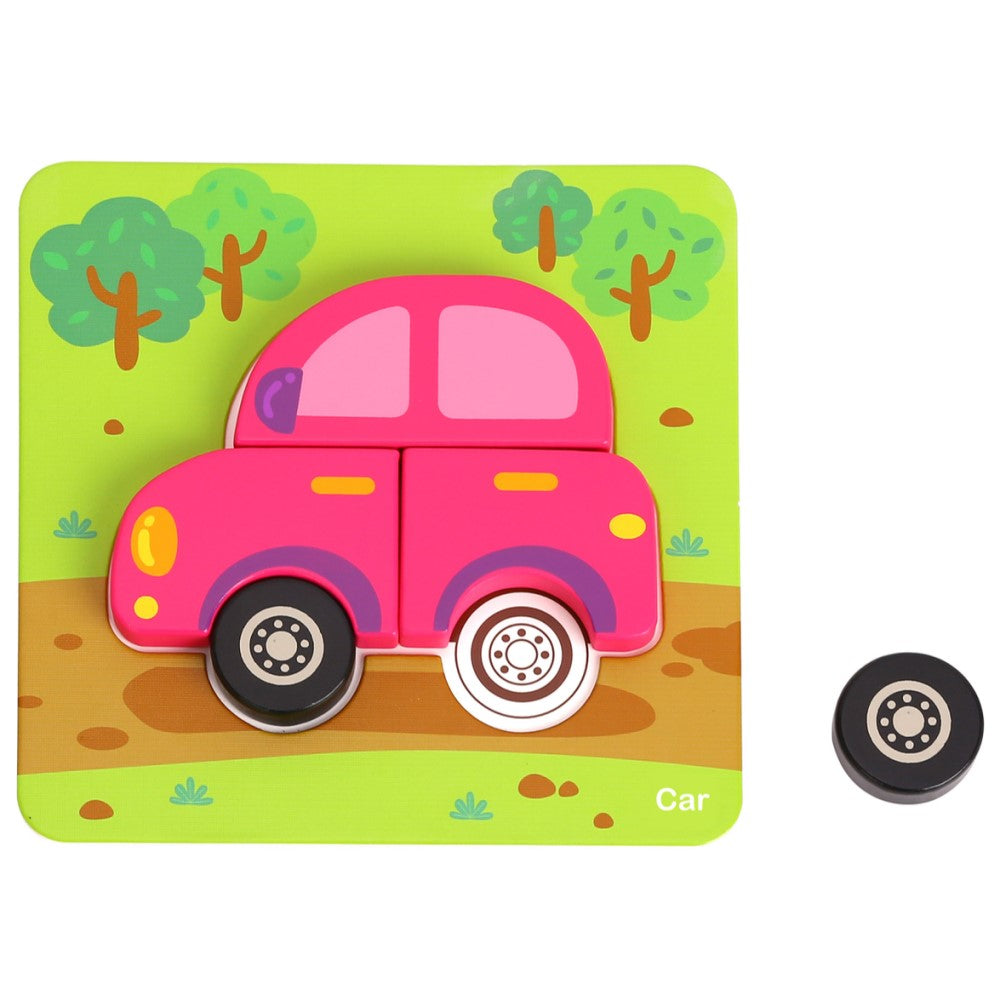 6 In 1 Mini Transportation Shape Sorter Puzzle