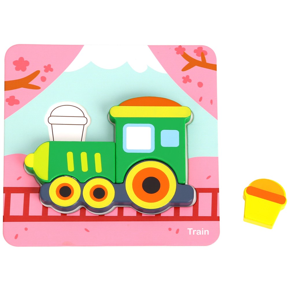 6 In 1 Mini Transportation Shape Sorter Puzzle