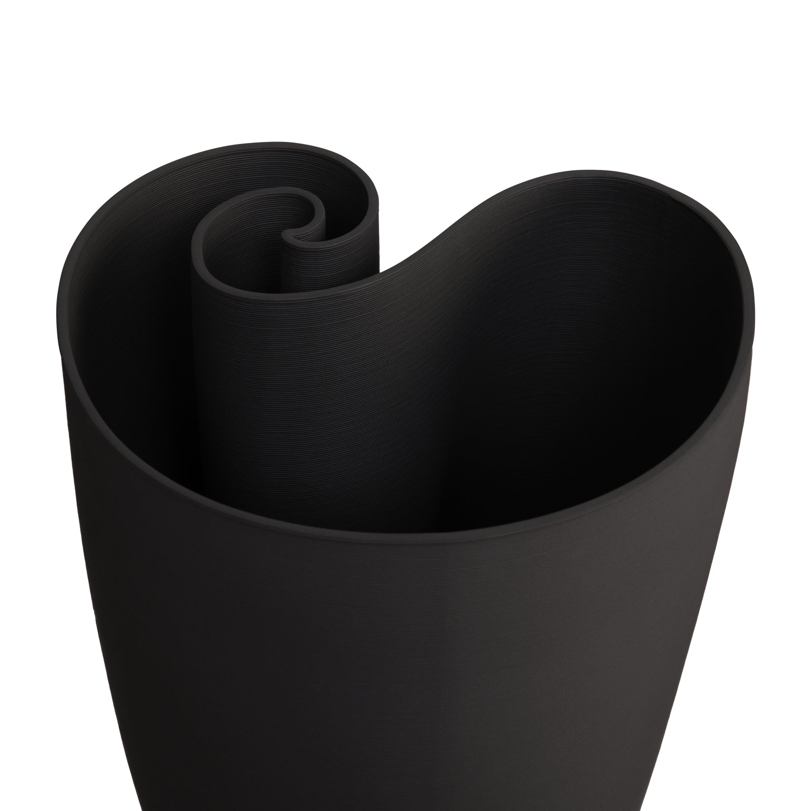Timeless Appeal Jade Ceramic Vase - 34cms - Black