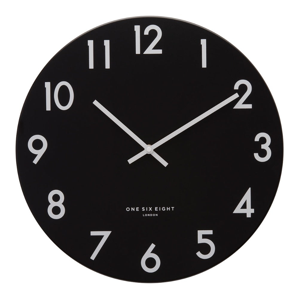 Abstract Chronoscope Black Wall Clock (Available in 3 Sizes)